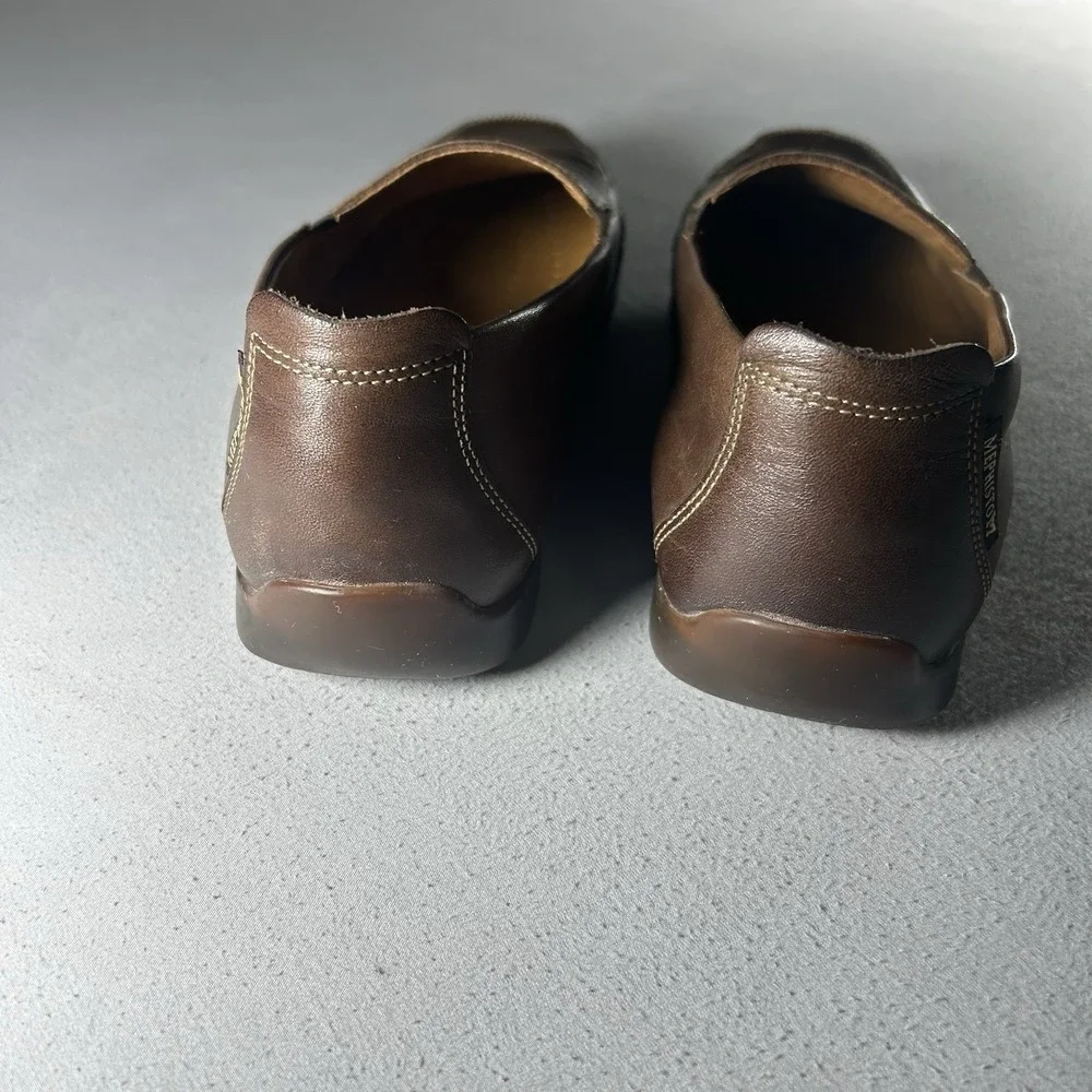 Mephisto‎ Edlef Cool Air Brown Leather Slip On Loafers Mens US 9 EU 8.5 Comfort